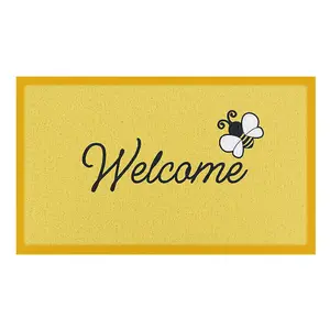 Welcome Bee  Indoor & Outdoor Doormat - 70x40cm