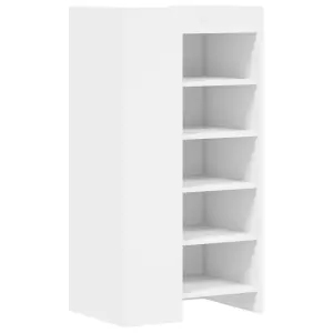 Berkfield Shoe Cabinet White 52x37.5x100 cm Engineered Wood