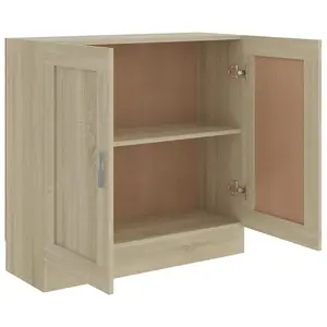 Berkfield Book Cabinet Sonoma Oak 82.5x30.5x80 cm Engineered Wood