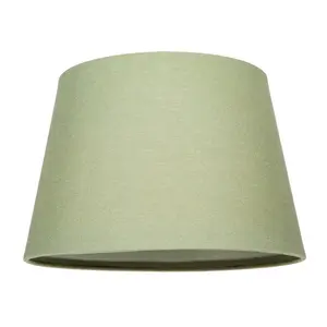 Traditional Linen Fabric Drum Shade for Pendant & Lampshade Olive / 13cm H x 20cm W x 20cm D 