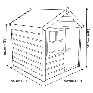 Shire 4x4 ft Woodbury Whitewood pine Playhouse - Assembly required