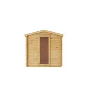 Waltons 3m x 2.5m Wooden 19mm Garden Log Cabin Summerhouse Apex Shed 10ft x 8ft