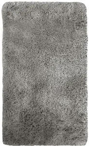 Soft Washable Collection Plain Design Shaggy Rug in Grey  SA-04