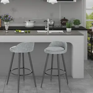 Ackeron 70Cm Bar Stool (Set of 2) Gray