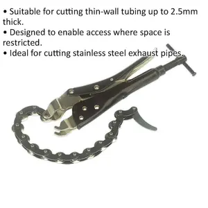 Premium Exhaust Pipe Cutter for Thin Walled Tubes - 75mm Capacity