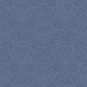 Galerie Homestyle Navy Blue Distressed Paisley Smooth Wallpaper