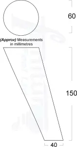 Angled Wood Furniture Feet 150mm High White Replacement Furniture Legs Set Of 4 Sofa Chairs Stools M8