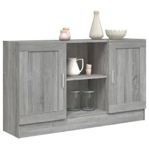 120 Cm Wide Sideboard Grey