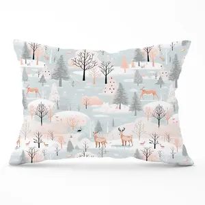 Whimsical Christmas Winter Wonderland Cushions 33cm x 48cm