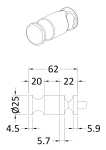 Heating Accessories Embrace Radiator Robe Hook - Chrome - Balterley