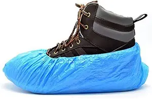 100 Standard Disposable Shoe Covers / Overshoes. Floor, Carpet, Shoe Protectors CPE 2.6G X 100