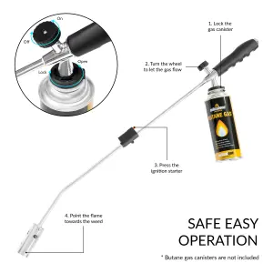 GardenKraft 10639 Handheld Gas Weed Burner