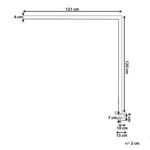 Metal LED Desk Lamp Black OCTANT