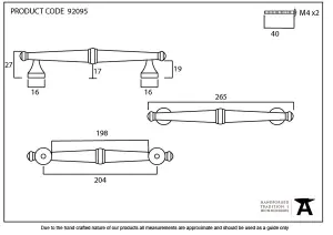 From The Anvil Polished Nickel Regency Pull Handle - Large