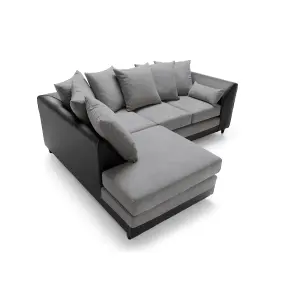 Dylan Corner Sofa Left Facing in Cool Grey