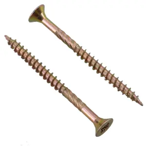 Countersunk Wood Screws 4.0 x 50mm Serrated Edge Prevent Splitting PZ2 400pc