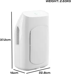 Daewoo 2 Litre Electric Dehumidifier Lightweight Compact Portable Anti Moisture Allergy Mould 10-20m² Room