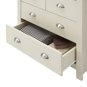 Lisbon Cream Bedroom Chest of Drawers 2+2 4 Drawer Storage Cabinet Furniture