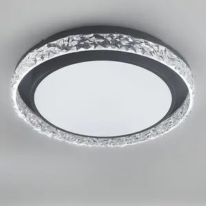 Round Acrylic Flush Mount LED Ceiling Light 50CM White Light