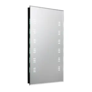 Rinse Bathrooms Illuminated LED Bathroom Mirror with Demister 700 x 500mm