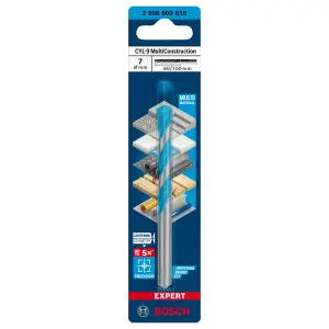 Bosch Straight Multi-purpose Drill bit (Dia)7mm (L)100mm