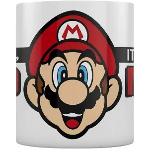 Super Mario Its A Me Mario Mug White/Black/Red (One Size)