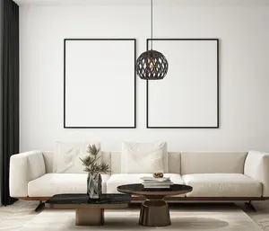 Luminosa Hilo Modern 1 Light Wire Frame Pendant Ceiling Light, E27