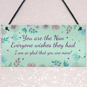 Best Nan Gift Hanging Plaque Nan Birthday Christmas Gift For Her From Grandchildren