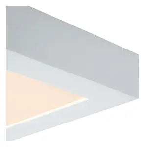 Lucide Brice-Led Modern Flush Ceiling Light Bathroom - LED Dim. - 1x15W 3000K - IP44 - White