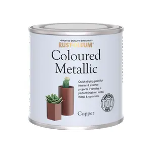 Rust-Oleum Copper Metallic effect Mid sheen Multi-surface Topcoat Special effect paint, 250ml