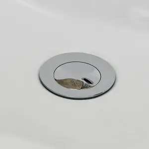 Universal Chrome Slotted Click Clack Popup Basin Waste (With Overflow)