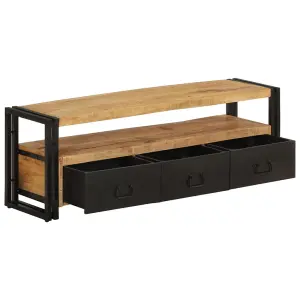 Berkfield TV Cabinet 120x30x40 cm Solid Wood Mango