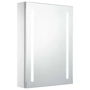 Berkfield LED Bathroom Mirror Cabinet 50x13x70 cm