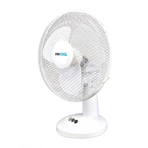 StayCool 12" (30cm) Desk Fan - White