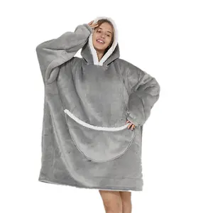 Adult Oversized Hoodie Blanket Soft Fleece One Size Fits All