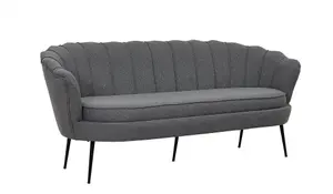 Calais Sofa 3,seater ,Grey Fabric