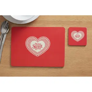 Maison by Premier Home Sweet Home Coasters Cork - Set of 4