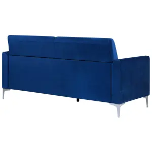 Velvet Living Room Set Navy Blue FENES