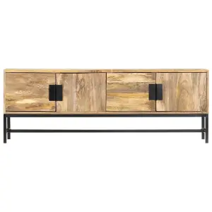 Berkfield TV Cabinet 140x30x50 cm Solid Mango Wood