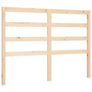 Berkfield Bed Frame with Headboard Small Double Solid Wood