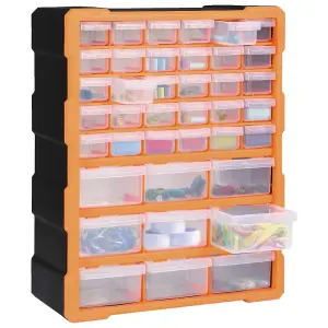 Berkfield Multi-drawer Organiser with 39 Drawers 38x16x47 cm