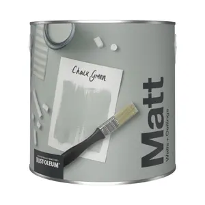 Rust-Oleum Washable Matt Wall Paint - Chalk Green 2.5L