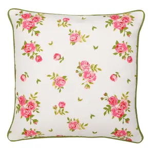 Pink Floral Indoor Outdoor Furniture Garden Cushion with Removable Inner