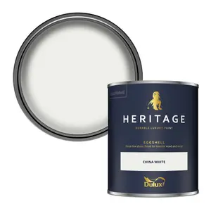 Dulux Trade Heritage China White Eggshell Wall paint, 750ml