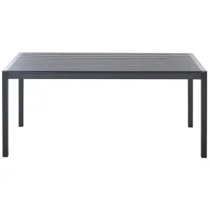 Garden Table Synthetic Material Black VERNIO