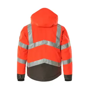 Mascot Safe Supreme Hastings Winter Jacket (Hi-Vis Red/Dark Anthracite)  (XXX large)