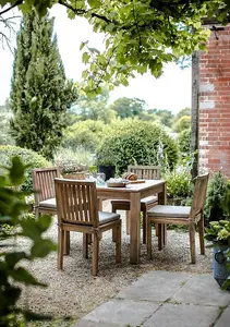 Garden Trading Porthallow Square Dining 4 Seater Table Only Wooden Acacia