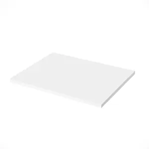 Nes Home 505mm Gloss White MDF Bathroom Worktop For Vanity Cabinet