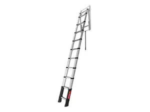 Telesteps Loft Line Maxi Telescopic Ladder - 10 Tread Adjustable Design for Safety and Convenience