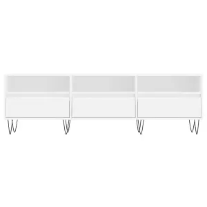 Berkfield TV Cabinet White 150x30x44.5 cm Engineered Wood